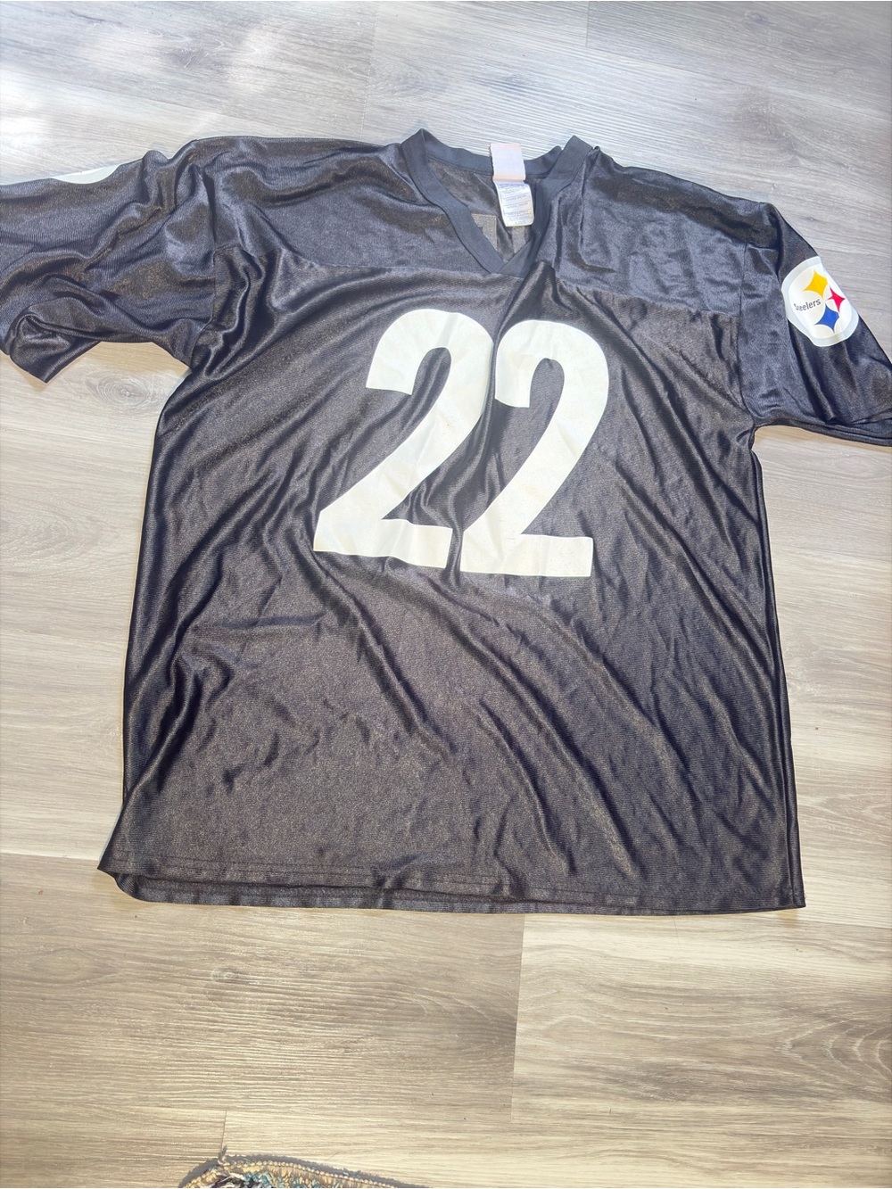 NFL Black Men's #22 Short Sleeve Jersey